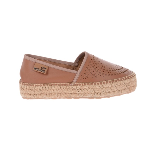 Love Moschino LEATHER ESPADRILLES WITH LASER-CUT details - Picture 3 of 4